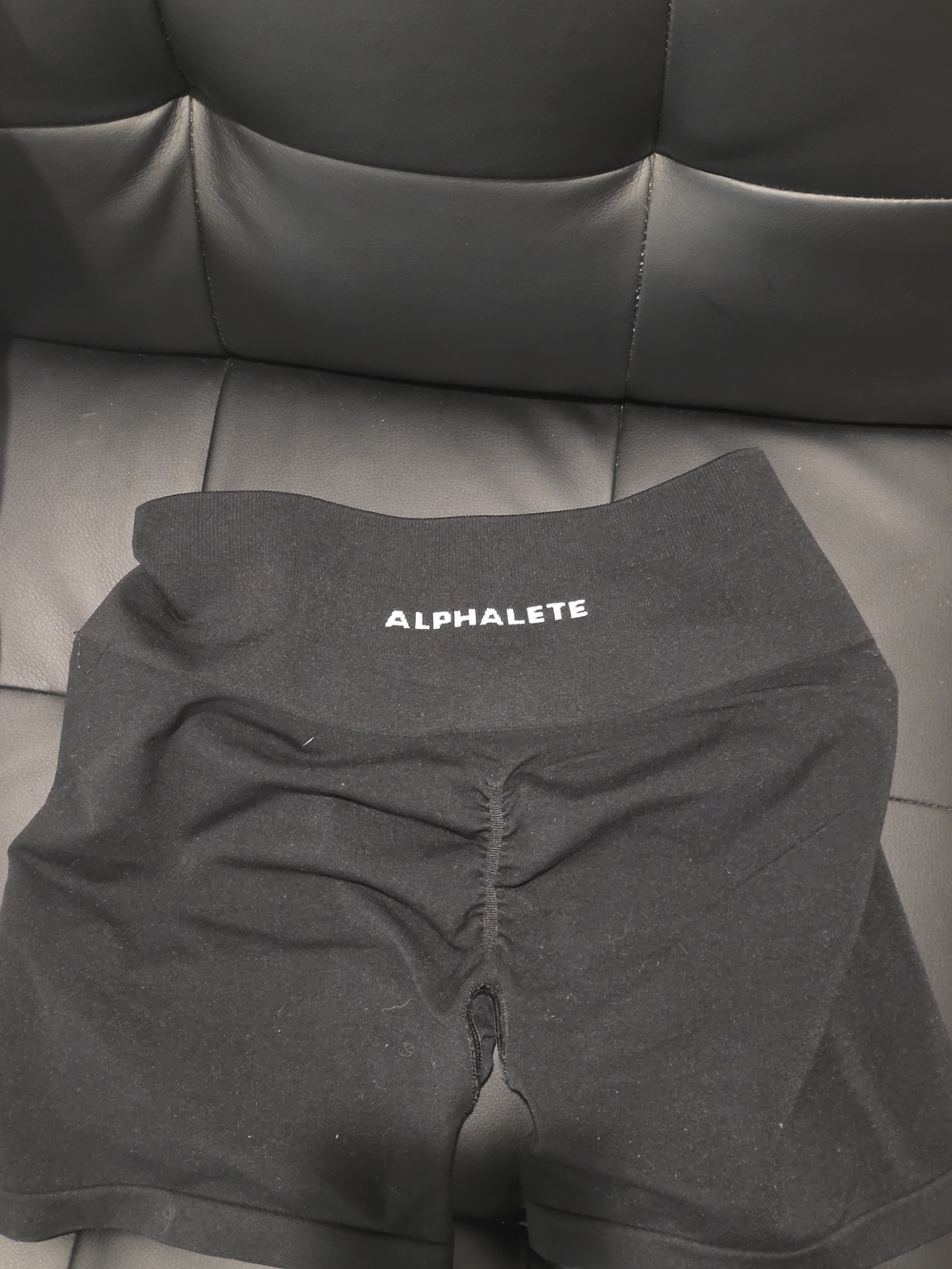 Alphalete Black High-Waist Active Shorts